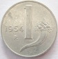 Italien 1 Lira 1954 Alu