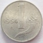 Italien 1 Lira 1954 Alu