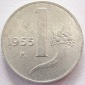 Italien 1 Lira 1955 Alu