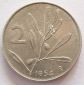 Italien 2 Lire 1954 Alu