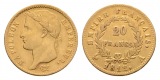 Linnartz Frankreich, Napoleon I., 20 Francs 1812 A, K.M. 695.1...
