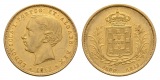 Linnartz Portugal Luis I., 5000 Reis 1862, Lissabon, Fb. 150, ...