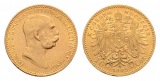 Linnartz Österreich Franz Josef I. 10 Corona 1909, 3,39g/900e...