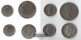 Grossbritannien 2 Shilling 1955, 1 Shilling 1941, 2x Sixpence ...