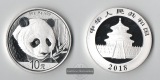 China  10 Yuan  2018  Panda  FM-Frankfurt  Feinsilber: 30g