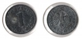 Drittes Reich 1 Reichspfennig 1943 -F- Zink *ss+/vz* Jaeger 369.