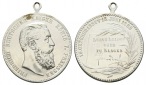 Preussen, Medaille 1888; Silberlegierung, tragbar; 19,42 g, Ø...