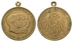 Preussen, Medaille 1888; Bronze, tragbar; 9,57 g, Ø 30 mm