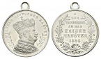 Preussen, Medaille 1886; Bronze versilbert, tragbar; 9,61 g, ...