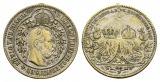Preussen, Medaille 1887; Bronze versilbert, entfernte Öse; 7,...