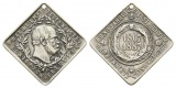 Preussen, Medaille 1887; Silberlegierung gelocht; 12,79 g, 27 ...