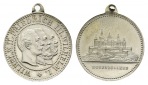 Preussen, Hohenzollern; tragbare Medaille o.J.; versilberte Br...