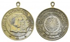 Preussen, Medaille 1896; Bronze,Restversilberung, tragbar; 7,9...