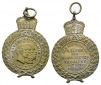Preussen, Medaille 1896; Bronze, Restversilberung, tragbar; 9,...
