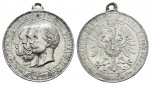 Preussen, Medaille 1888; Zinn, tragbar; 14,44 g, Ø 34 mm