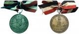 Preussen, Medaille 1897; Bronze versilbert, tragbar; 17,28 g, ...