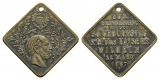 Preussen, Medaille 1887; Bronze, gelocht; 7,69 g, 25 x 25 mm
