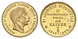 Preussen, Medaille 1890; Bronze vergoldet, entfernte Öse; 5,9...
