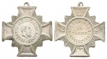 Preussen, Medaille o.J.; versilbert, tragbar; 7,37 g, 30 x 30 mm