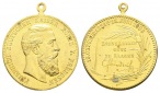Preußen, Medaille 1888, vergoldet, tragbar; 18,36 g, Ø 39 mm