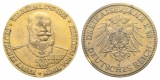 Preußen, Medaille 1888; Bronze vergoldet; 13,59 g, Ø 32,1 mm