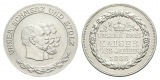 Preußen, Medaille 1888; Nickel, Henkelspur; 10,17 g; Ø 27,4 mm