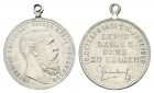 Preussen, Medaille 1888; Zink, tragbar; 5,82 g, Ø 26,1 mm