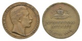 Preußen, Bronzemedaille 1888; Henkelspur; 3,84 g, Ø 21,9 mm