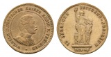 Preußen, Bronzemedaille 1888; Henkelspur; 3,24 g, Ø 22,7 mm