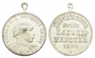 Preußen, Bronzemedaille 1890; tragbar, versilbert; 7,02 g, Ø...