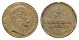 Preußen, Bronzemedaille 1888; Randfehler; 3,84 g, Ø 21,9 mm