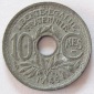 Frankreich 10 Centimes 1945 B Zink