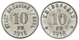 Grünberg, Kriegsgeld, 10 Pfennig 1918