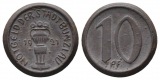 Bunzlau, Notgeld, 10 Pfennig 1921; braunes Steinzeug