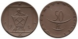 Waldenburg, Notgeld, 50 Pfennig 1921, in Meißen geprägt