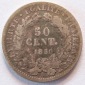 Frankreich 50 Centimes 1850 A Silber