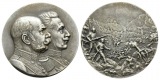 Medaille o.J.; Bronze, versilbert; 51,52 g, Ø 49,5 mm