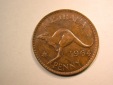 D14  Australien  1 Penny 1964 in vz-st   Originalbilder