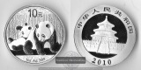 China, 10 Yuan 2010 Panda mit liegendem Jungtier FM-Frankfurt ...
