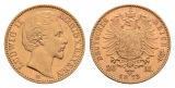 Linnartz Bayern, Ludwig II., 20 Mark 1873 D, vz-