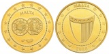 2,07 g Feingold. Zwei Münzen / Wappen