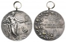 Alzey, Medaille 1908; versilbert, 16,23 g; Ø 35,29 mm, tragbar