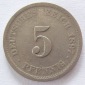 Deutsches Reich 5 Pfennig 1897 D
