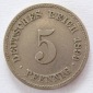 Deutsches Reich 5 Pfennig 1899 E