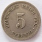 Deutsches Reich 5 Pfennig 1906 E