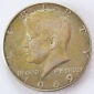 USA Kennedy 1/2 Half Dollar 1969 D