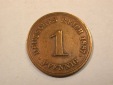 D16  KR  1 Pfennig  1887 A in s-ss  Originalbilder