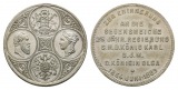 Medaille 1889, versilbert, entfernte Öse; 7,83 g, Ø 28,4mm