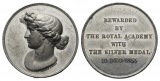 Medaille 1855; Zinn versilbert 26,57 g, Ø 36,8 mm
