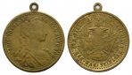 Maria Theresia; Medaille 1760, Bronze, tragbar, 8,91 g, Ø 30,...
